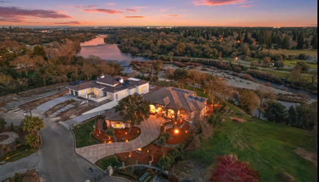 The 5,000-square-foot home on a one-acre lot overlooking the American River in Fair Oaks has an asking price of $4.5 million.